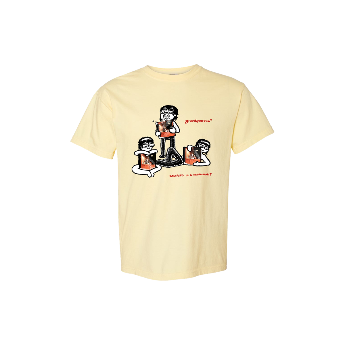 BACKFLIPS IN A RESTAURANT TOUR T-SHIRT