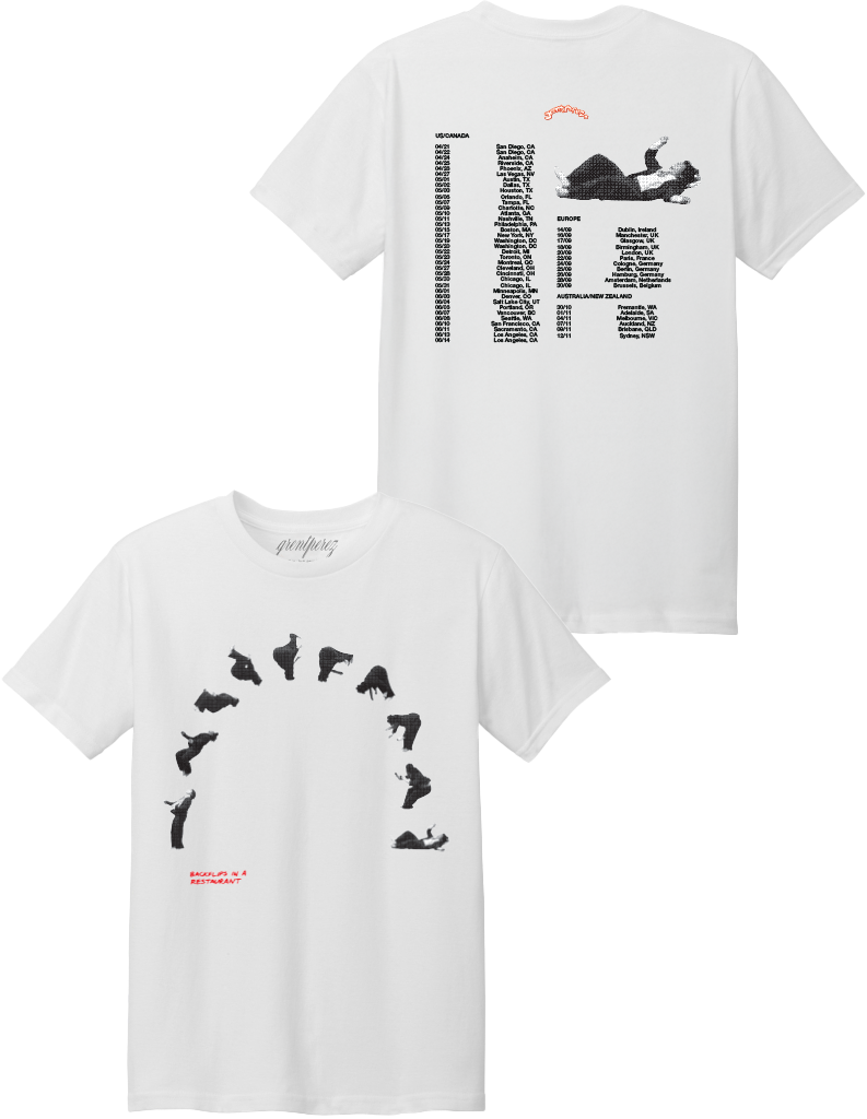 BACKFLIPS TOUR CITIES T-SHIRT - White
