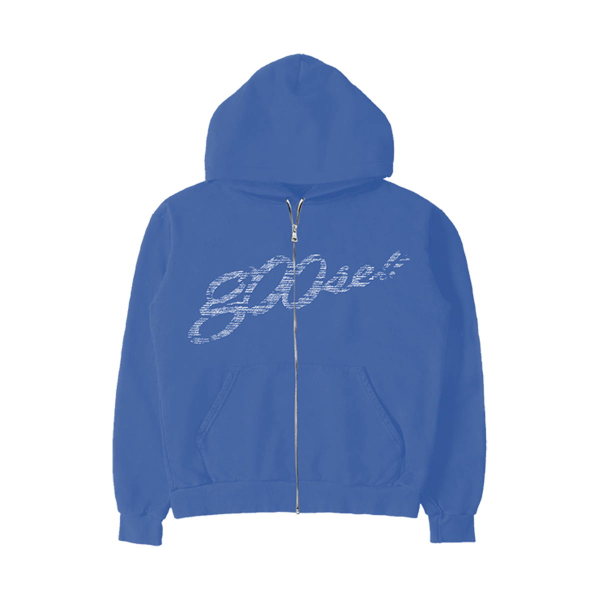 g00se Blue Zip Up Lyric Hoodie